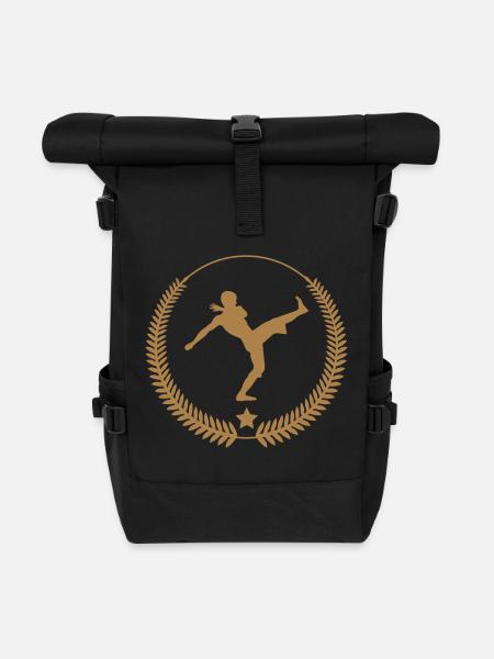 Capoeira - Rolltop Rucksack - Schwarz