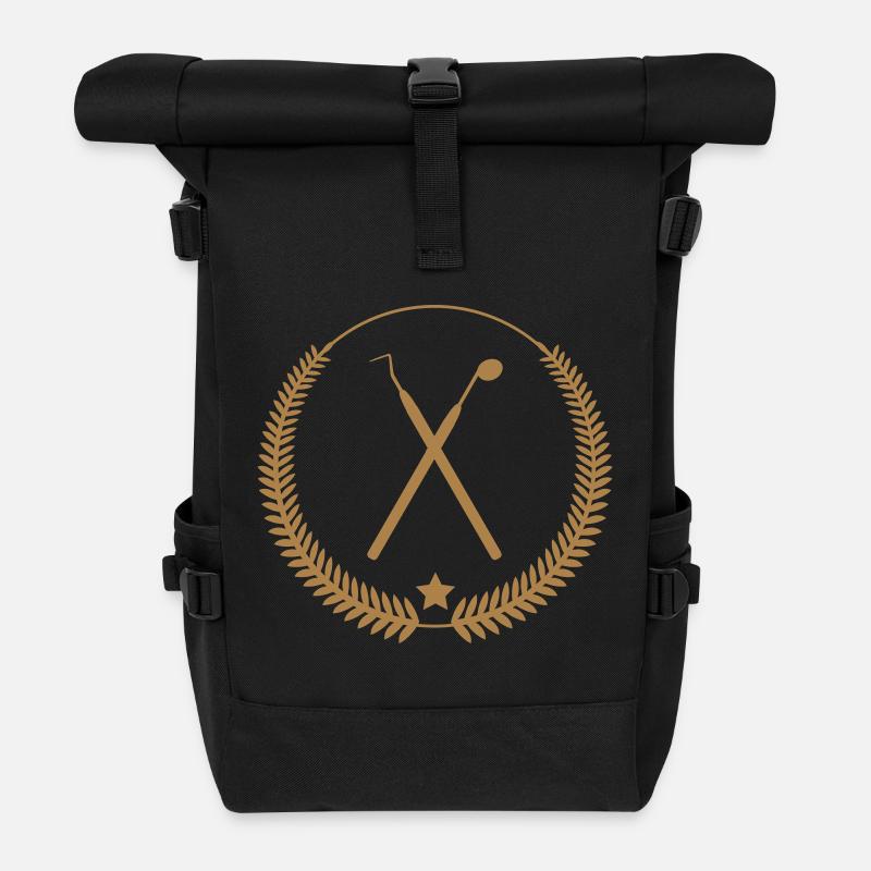 Zahnarzt - Rolltop Rucksack - Schwarz