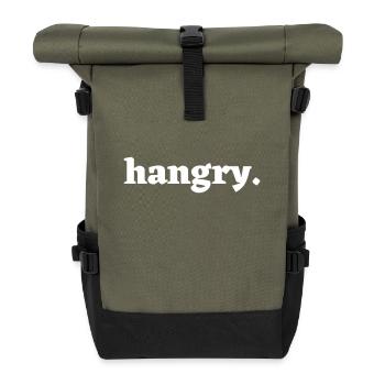 Hangry - Rolltop Rucksack - Olive/Schwarz - Vorne