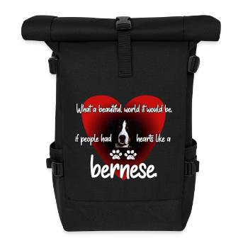 Bernese - Roll Top Backpack - black - Front