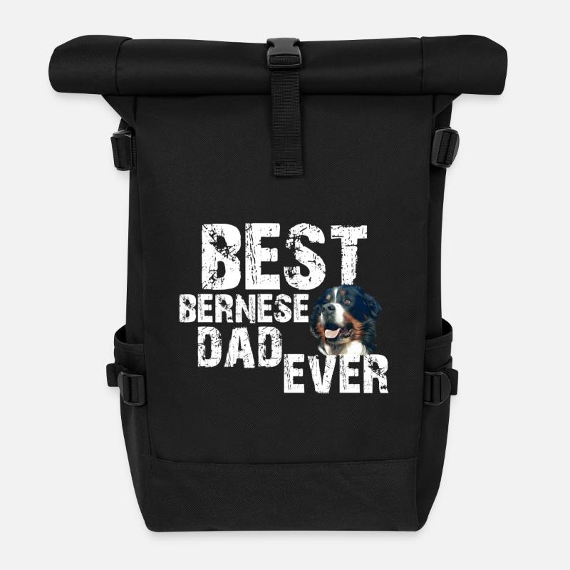 Berner Berghund - Rolltop Rucksack - Schwarz