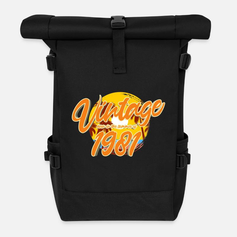 1981 - Rolltop Rucksack - Schwarz