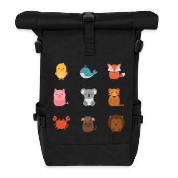 Natur - Rolltop Rucksack - Schwarz - Vorne