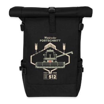 FORTSCHRITT E 512 DDR Mähdrescher - Rolltop Rucksack - Schwarz - Vorne