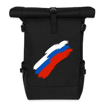 Russia Flag Colors - Roll Top Backpack - black - Front