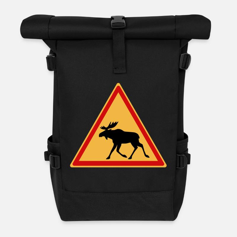Attention orignal - Sac à dos roll top - noir