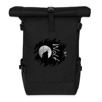 Wolf - Rolltop Rucksack - Schwarz - Vorne