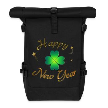 Bonne année ! - Sac à dos roll top - noir - Devant
