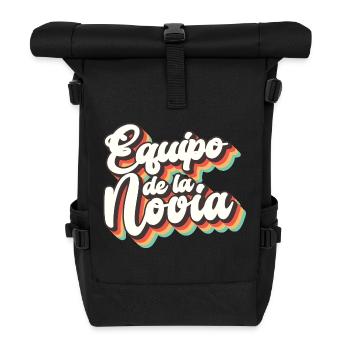 Equipo dela Novia Team Bride Wedding Bridesmaid - Roll Top Backpack - black - Front