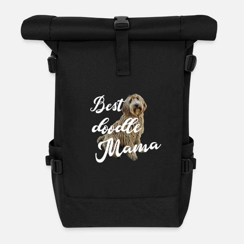 Kritzeln - Rolltop Rucksack - Schwarz