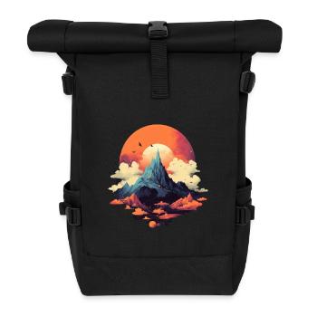 Landscape - Roll Top Backpack - black - Front