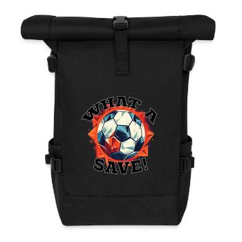 Balle de football - Quelle sauvegarde! - Sac à dos roll top - noir - Devant
