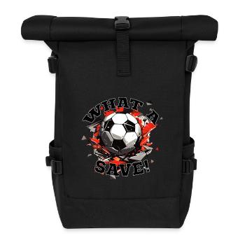 Ballon de football - Quelle économie ! - Sac à dos roll top - noir - Devant