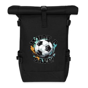 Balle de football - Quelle sauvegarde! - Sac à dos roll top - noir - Devant