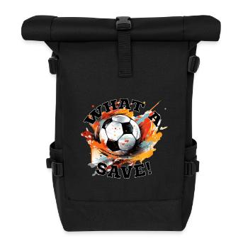 Balle de football - Quelle sauvegarde! - Sac à dos roll top - noir - Devant