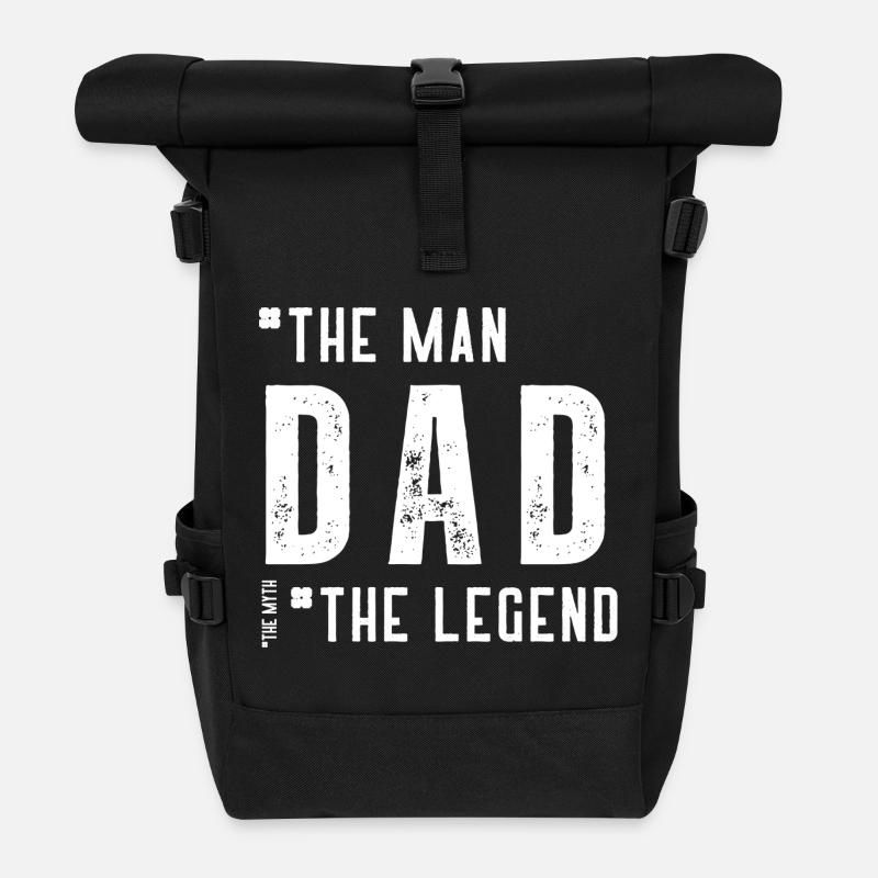 Held der Legende - Rolltop Rucksack - Schwarz