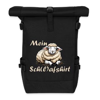 My Sleep Shirt - Roll Top Backpack - black - Front