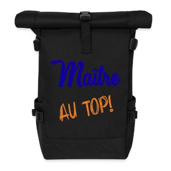 MASTER - Roll Top Backpack - black - Front