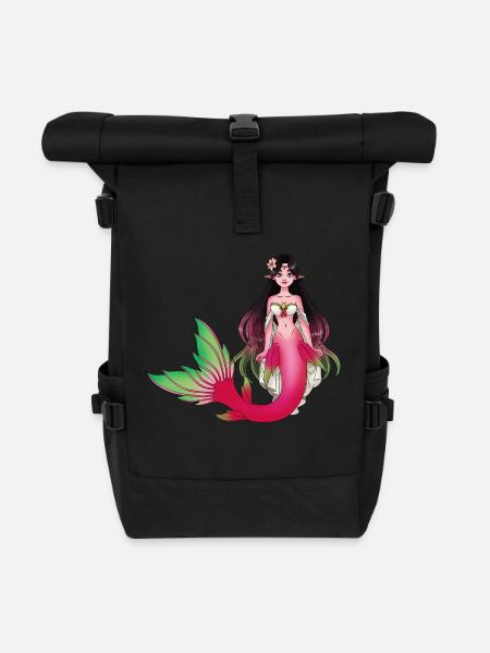 Seressa - Sac à dos roll top - noir