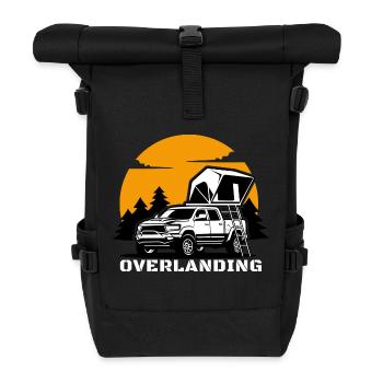 Overlanding Accessories, Overlanding Gear, Offroad - Roll Top Backpack - black - Front
