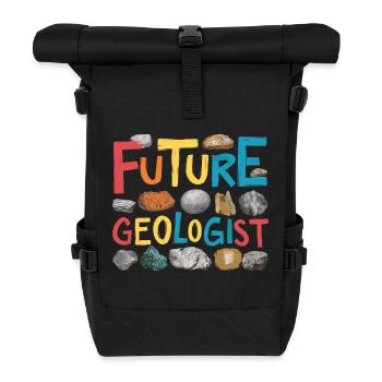 Career as a Future Geologist - Roll Top Backpack - black - Front