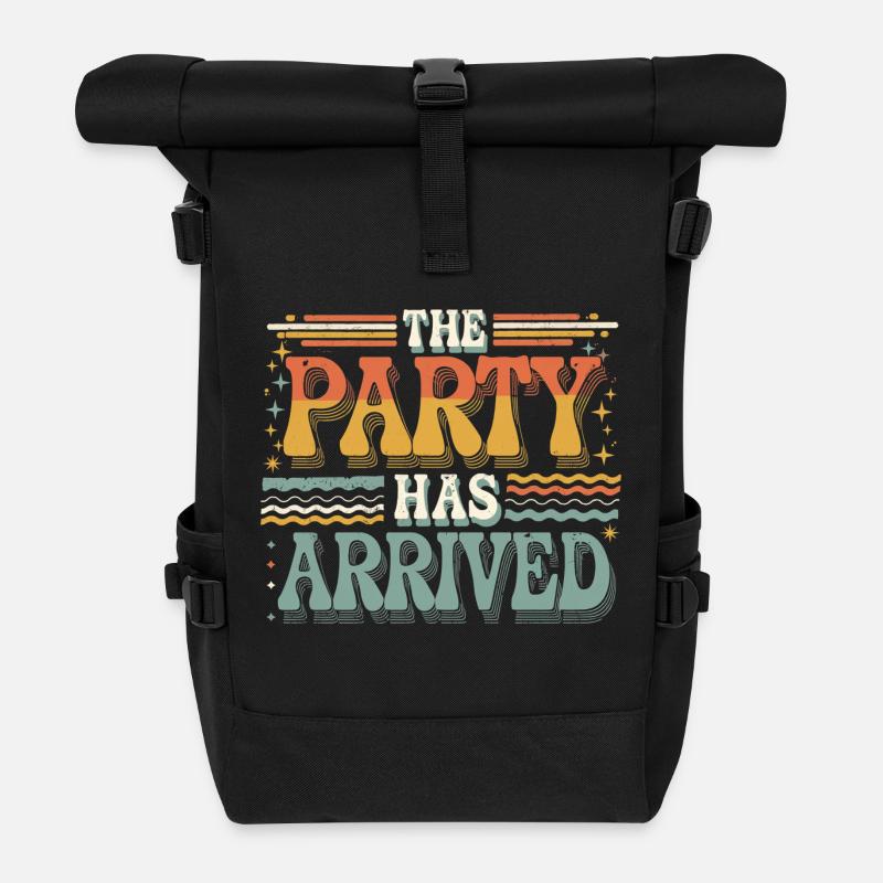 The Party Has Arrived 15 - Rolltop Rucksack - Schwarz