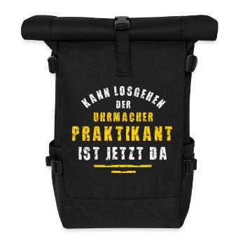 Uhrmacher Praktikant Juwelier Praktikum Dankeschön - Rolltop Rucksack - Schwarz - Vorne
