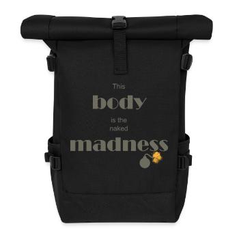 The naked madness - Roll Top Backpack - black - Front