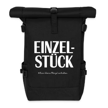 Einzelstück- kann kleine Mängel enthalten - Rolltop Rucksack - Schwarz - Vorne