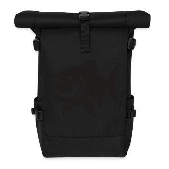 piranha - Rolltop Rucksack - Schwarz - Vorne