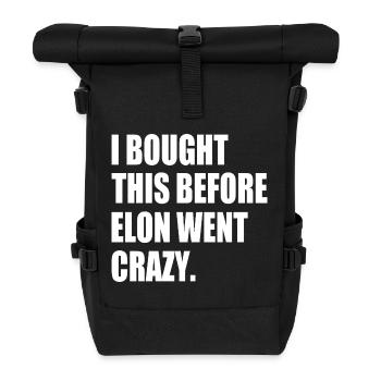 i bought this before elon went crazy - Rolltop Rucksack - Schwarz - Vorne