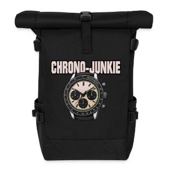 Chrono Junkie – Für die Liebe zur Zeit - Rolltop Rucksack - Schwarz - Vorne
