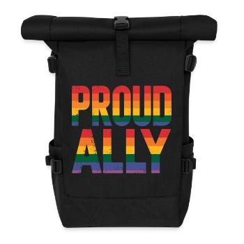Proud Ally: Proud Ally - Roll Top Backpack - black - Front