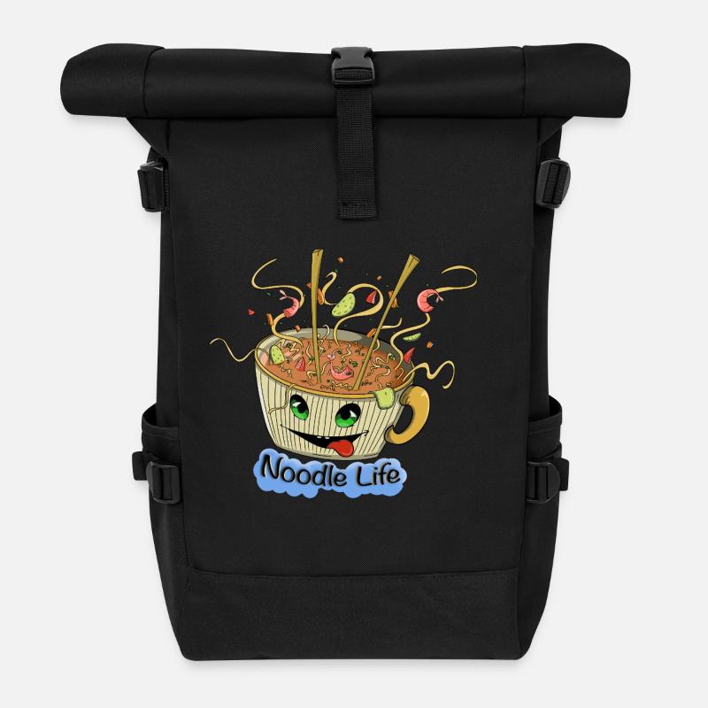 Noodle Life - Sac à dos roll top - noir
