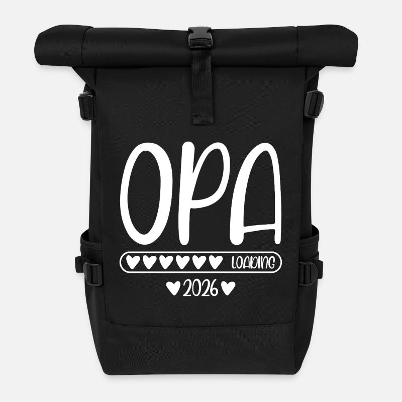 Opa 2026 loading - Rolltop Rucksack - Schwarz