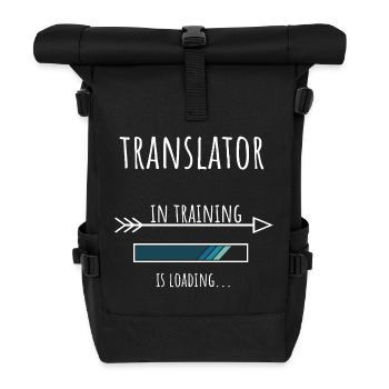 Traducteur Don Profession Éducation - Sac à dos roll top - noir - Devant