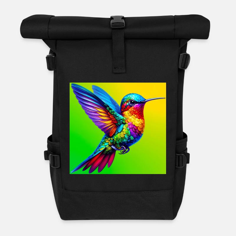 Kolibri - Rolltop Rucksack - Schwarz