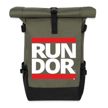 run - Rolltop Rucksack - Olive/Schwarz - Vorne