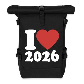 Bonne Année | J’adore 2026 - Sac à dos roll top - noir - Devant