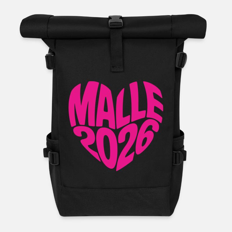 Malle 2026 - Rolltop Rucksack - Schwarz