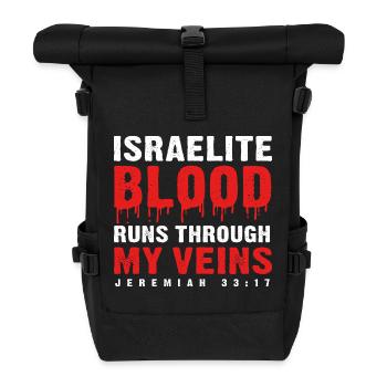 Jew Jewish Judaism Yeshua - Roll Top Backpack - black - Front