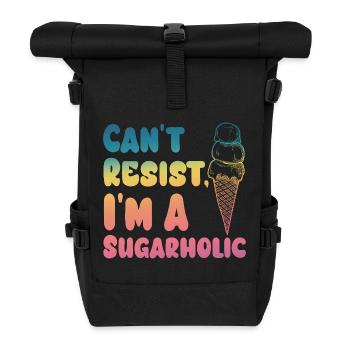 Kann dem Sugarholic Cream Gradient nicht widerstehen - Rolltop Rucksack - Schwarz - Vorne
