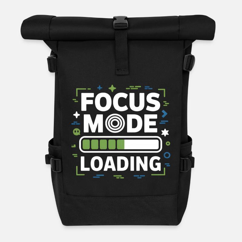 Focus Mode Loading ADHS Chaos - Rolltop Rucksack - Schwarz
