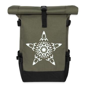 stern - Rolltop Rucksack - Olive/Schwarz - Vorne