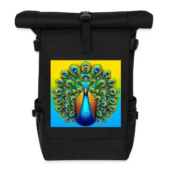 Pfau - Rolltop Rucksack - Schwarz - Vorne