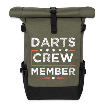 Darts Crew - Rolltop Rucksack - Olive/Schwarz - Vorne
