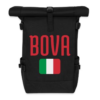BOVA Italian Flag - Roll Top Backpack - black - Front