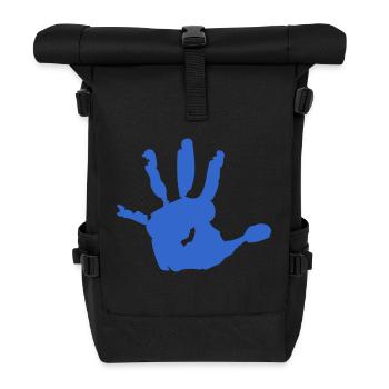 kids_hand - Rolltop Rucksack - Schwarz - Vorne