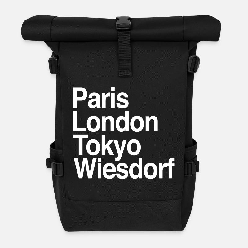 Paris Wiesdorf - Rolltop Rucksack - Schwarz
