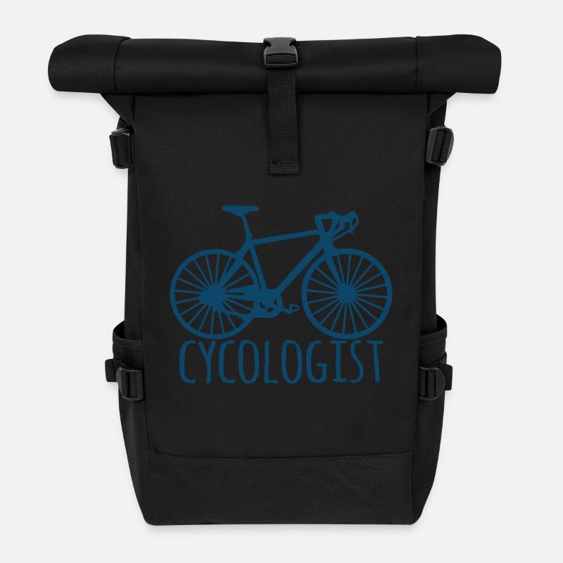 Fahrrad: Cycologist - Rolltop Rucksack - Schwarz